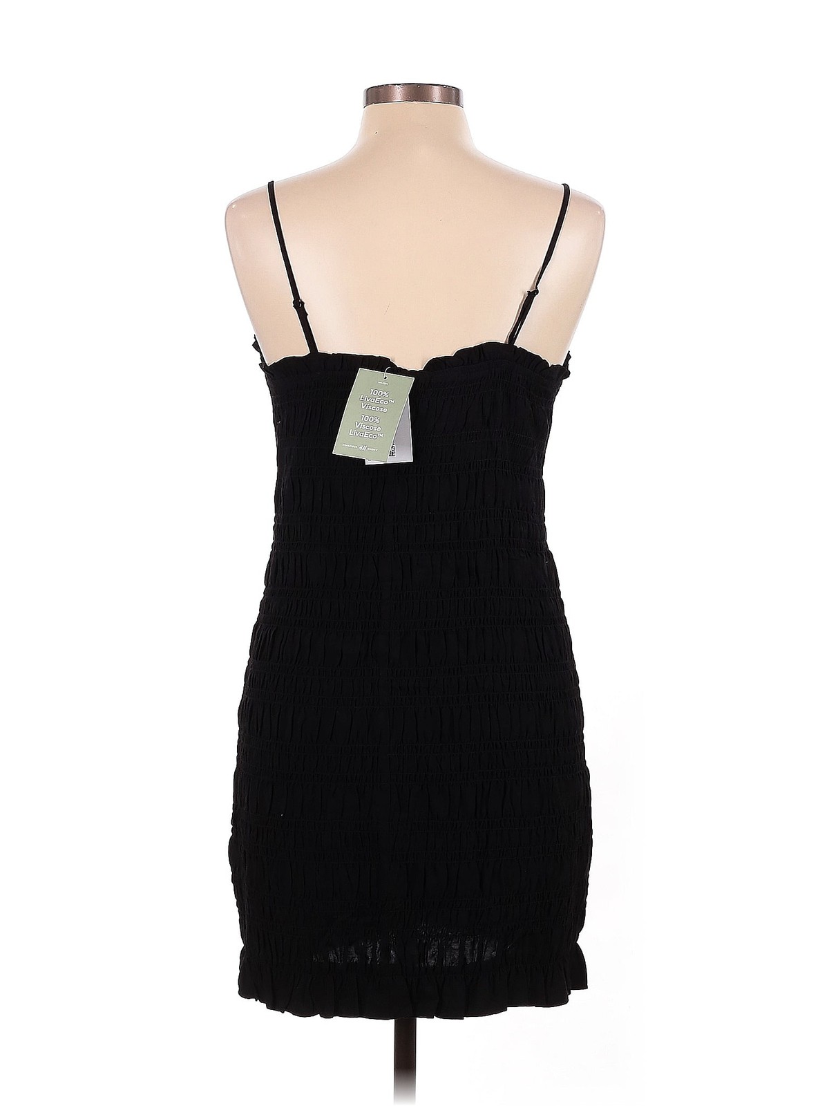 NWT H&M Women Black Cocktail Dress L thumbnail 2