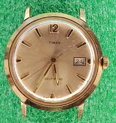 C1949 mens Works 1967 Timex Automatic Self Wind Vintage Working Watch lot