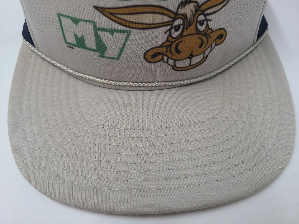 Vintage Get Off My Ass Donkey Mesh Trucker Snapback (Fits Small) Hat Cap Funny - Image 3 of 4