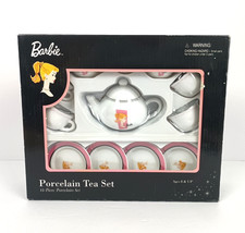 BARBIE Vintage 2001 Child's Porcelain Tea Set 13 Pieces - Brand New - Schylling