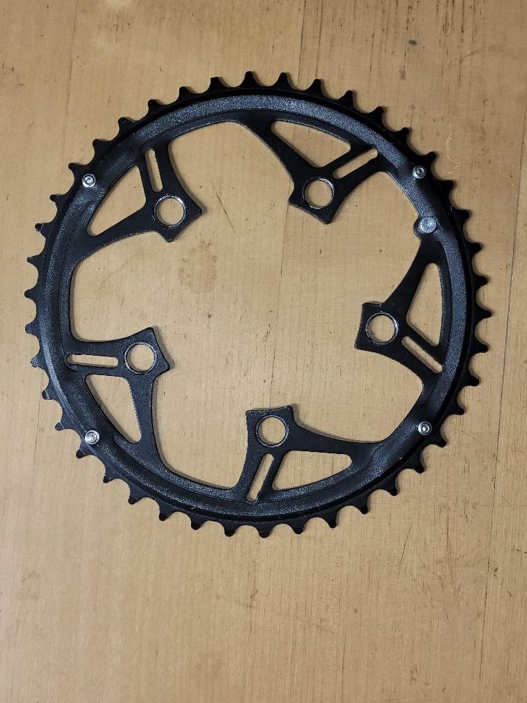 42 Tooth chainring 42T Black 94 mm BCD 5 Arm With Shifting Pins NOS | eBay