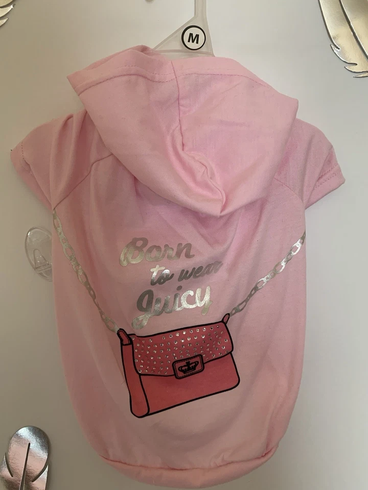 Conjunto de camiseta con capucha y botas de lluvia a juego Dog Juicy Couture (talla mediana) Foto 3 de 4