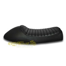 Sella cafe racer nera cuciture dritte  vintage seat