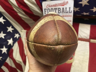70年代 USA製 HARVARD69 フットボールT REAL MOON Vintage 1970s Wilson Leather TDY Football Official Youth League