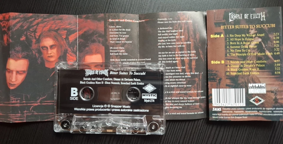Cradle Of Filth – Bitter Suites To Succubi 2001 MC Tape Cassette - Polish Press - Image 2 of 2