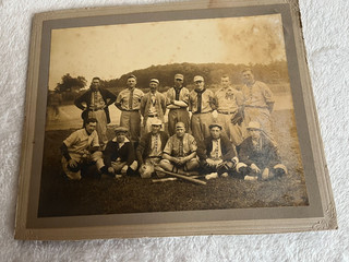 CABINET PHOTOGRAPH BASEBALL TEAM PHOTO 1909 CHICAGO CUBS UNIFORM MT HOLLY PA