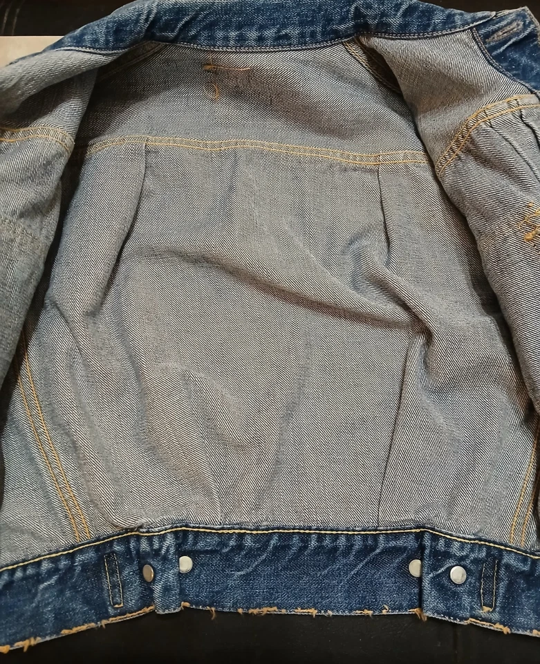 Levi's Vtg Kids Denim Jacket 507BXX Single Side Tab Red Tab  - Image 4 of 4