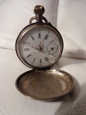 Antike Silber 800 Taschenuhr Werk defekt