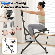 Squat Machine with LCD Monitor Squat Exercise Equipment for Home Gym Workout
