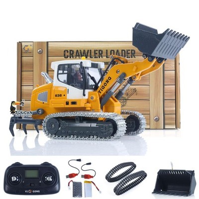 Used 1:50 RC Electric Lifting Tracked Loader LR636 RTR 2.4G Construction Vehicle