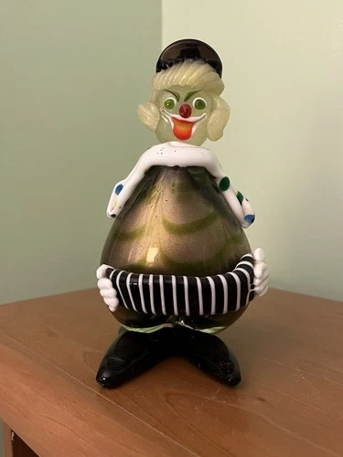 Murano Vintage Glass Clown