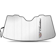 Cadillac Crest Logo Jumbo-Size Stand Up Universal Fit Auto Windshield Sun Shade