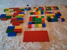 LEGO DUPLO STARTERSET 100 STEINE + PLATTE TIERE FIGUR AUTO NOPPENSTEINE ORIGINAL