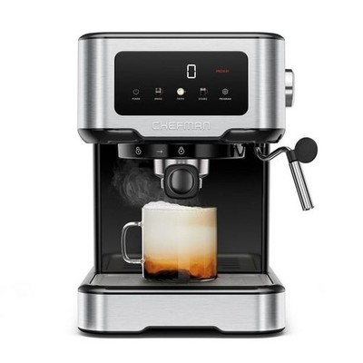 Chefman RJ54-SS-15-D CraftBrew Espresso Machine w/ Steam Wand and