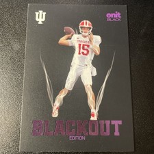 FERNANDO MENDOZA 2025 ONIT Black Indiana Hoosiers Football BLACKOUT PURPLE /120
