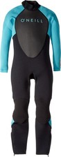 Wetsuit Youth Reactor 2 3/2mm Back Zip Full Black Aqua Size 8 O NEILL ONEILL