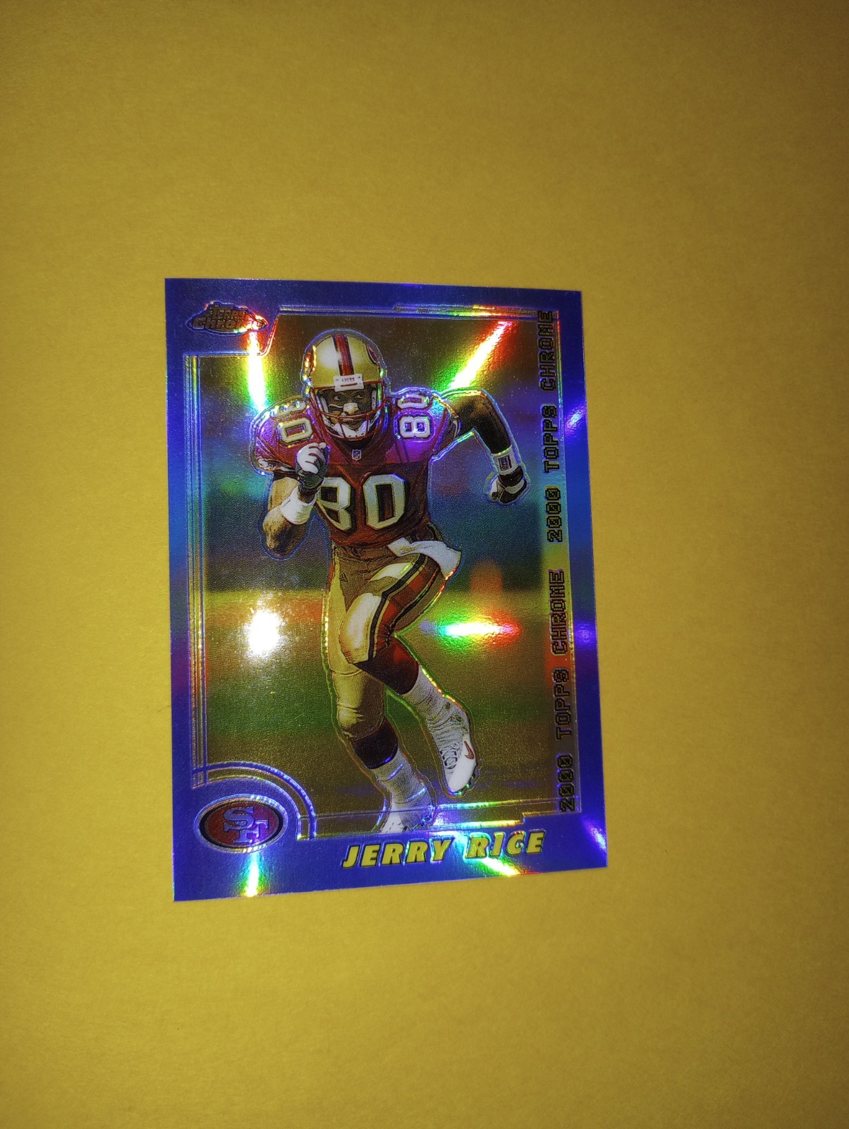 2000 Jerry Rice Topps Chrome Refractor #45