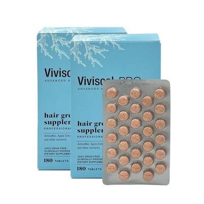 VIVISCAL PRO - Professional Hair Growth Tablets 180 (Pack of 2)