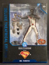 MCFARLANE  Mr. Terrific Superman Movie Deluxe Theatrical   Red Platinum Edition