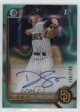 2022 Bowman Draft Chrome Pick Aqua Lava Refractor 156/199 Dylan Lesko Auto 1j8z
