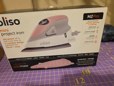 NEW ~ OLISO M2Pro Mini Project Iron ~ Quilting Crafting Travel ~ Pink
