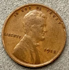 1912p  Lincoln Wheat Cent - [F] Fine - Better Grade ~ B871