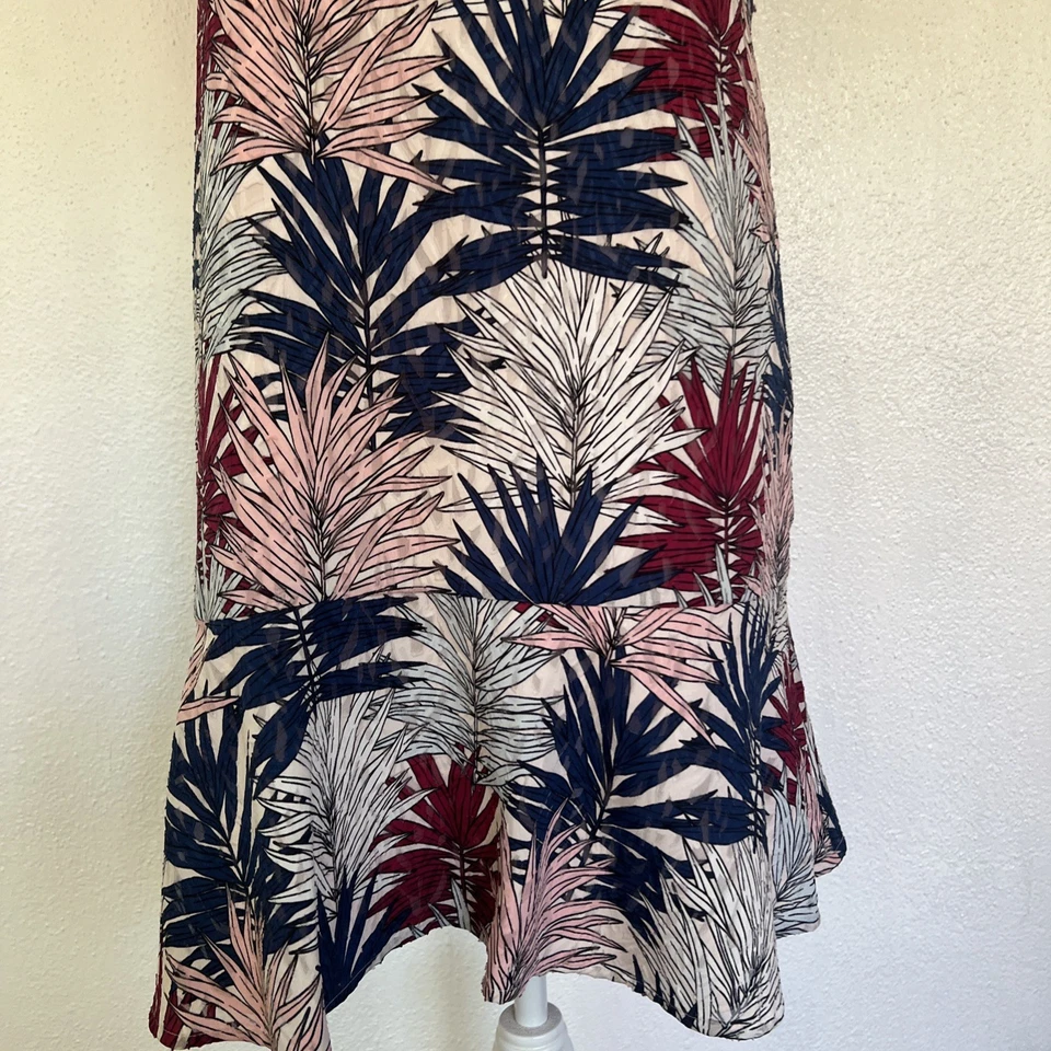 KARL LAGERFELD PARIS SZ 12 LOVELY TROPICSL PRINT DROPPED WAIST DRESS One Tiered - image 2 of 4