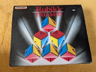 Original Matchbox Rubik’s Triamid Puzzle 1990 Boxed and complete