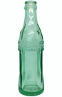 VTG Winter Haven Florida Coca Cola Soda Water Bottle Green 6 Stars Square Sides