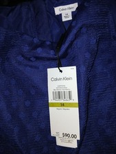 NWT Calvin Klein Girls Blue. Dress With Lining Size 14