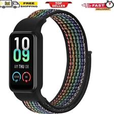 Solo Loop Nylon Bands for Amazfit Band 7, Breathable Sport Wirstband Adjustable