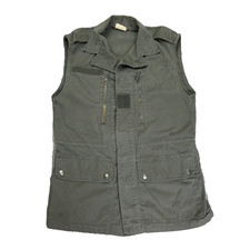 Vtg Warien Flers French Army Military Vest Small 1979 Green Size M