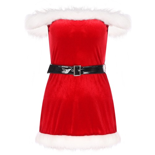 Sexy Womens Chirismas Mrs Santa Claus Cosplay Costume Fancy Dress Outfits Party - Picture 24 of 29
