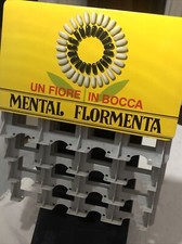 PUBBLICITÀ’  : ESPOSITORE MENTAL FLORMENTA UN FIORE IN BOCCA - VINTAGE