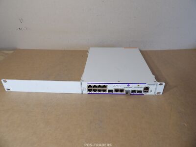 Alcatel Lucent OS6250-8M 8-Port Gigabit Switch + 1x SFP XCVR-010M31 / RACK EARS