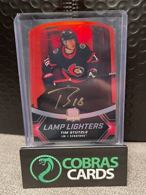Tim Stutzle 2020-21 UPPER DECK THE CUP ROOKIE LAMP LIGHTERS AUTO SSP