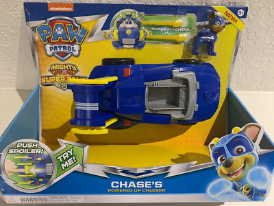 Paw Patrol Mighty Pups Super Paws Chase s Powered Up Cruiser Transforming Launch
