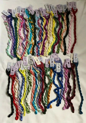 EdMar IRIS Brazilian threads, 52 skeins in assorted colours. 15 metres. (Bag A)