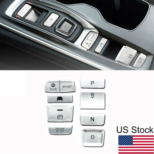For Honda Accord 2018-21 Chrome Interior Gear Shift Box Panel Button Cover Trim - Picture 1 of 6