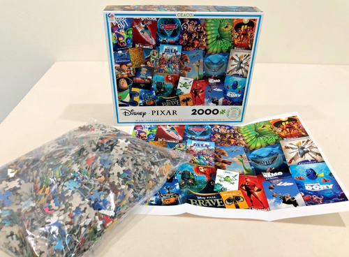 Disney Pixar 2000 Piece Jigsaw Puzzle Collection 38x26 Inches Fun Family - Picture 2 of 6