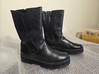Salamander Winter Boots Womens Size 11 Black Leather Ankle Boot NEW ECHT LEDER