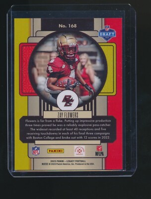 TakekoNailyページ ZAY FLOWERS 2023 PANINI LEGACY ROOKIE ORANGE RC PARALLEL 090/149