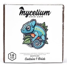 100 Organic Reptile Compressed Coco Coir - OMRI Certified Eco-Friendly Beddi...