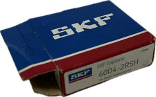 SKF 6004-2RSH RUBBER SEAL SINGLE ROW DEEP GROOVE BALL BEARING 20MMX42MMX12MM NEW