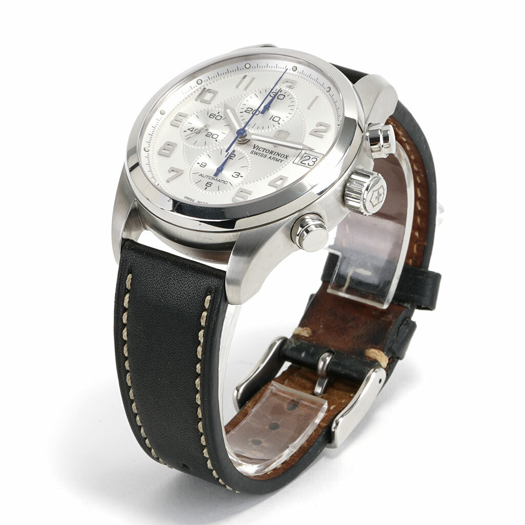 swiss army ambassador day date automatic watch