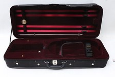 Protable Viola Case 4/4 Full Size Oxford Red Padding Strong Waterproof Black