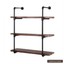 3-tier wall mounted iron storage/bookcases/brackets diy open bookshelves n0x3