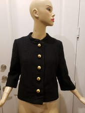 Milly Black And Gold Jacket Preowned Size 8