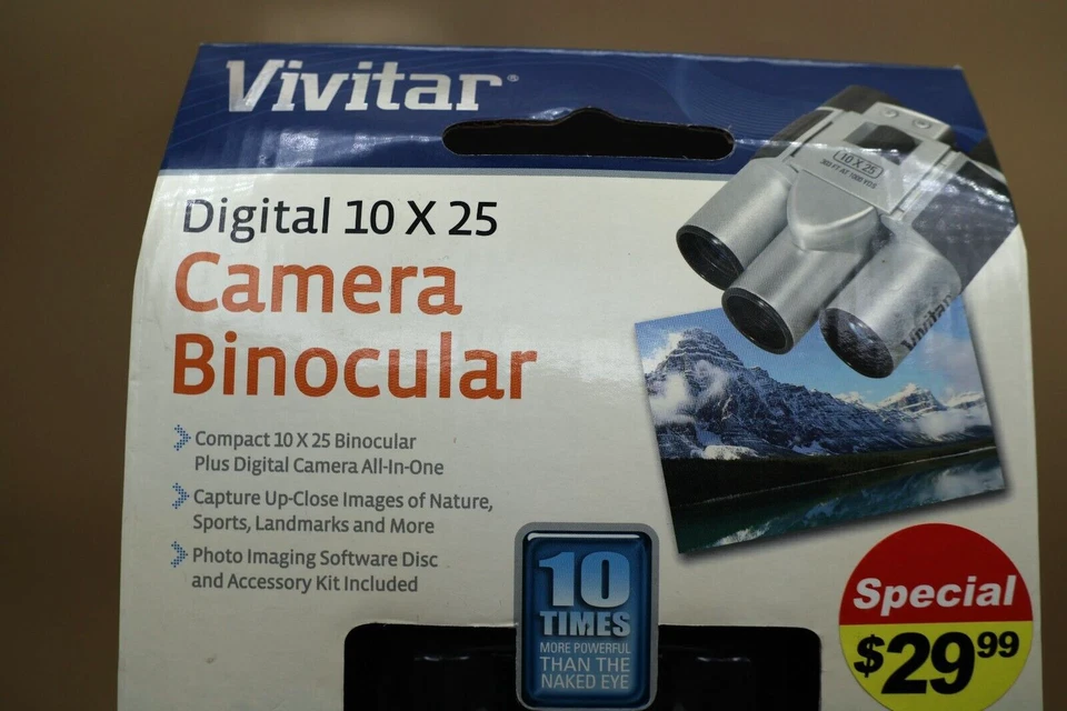 NEW Vivitar Digital Binocular Camera 10x25 Model 1611211 Open Box - Image 2 of 4