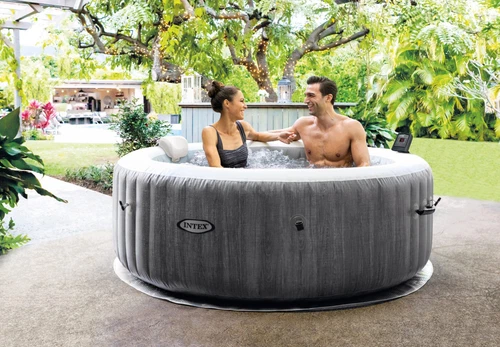 Intex PureSpa Greywood Deluxe 4 Person Inflatable Hot Tub - Picture 3 of 5